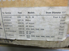 Charger l'image dans la galerie, NORS Front Brake shoe set 1949 50 51 52 53 54 55 56 57 58 59 Hudson Lincoln Olds Packard 2025-19 11 x 21/2 SHIPPING INCLUDE