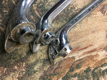 Load image into Gallery viewer, 3 pieces ; rare brown marbled original 1939 1940 Packard interior door and crank window handle 39 40 SHIPPING INCLUDE