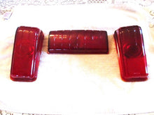 Load image into Gallery viewer, Mopar DEHY NOS DeSoto 1946 1947 1948 tail lamp lens 46 47 48 SET OF 3 PIECES Shipping include