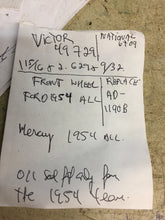 Load image into Gallery viewer, nors replace AD-1190B Pair Victor 49729 National 6709 oil seal Ford & Mercury 1954 Front wheel 50$ Shipping include