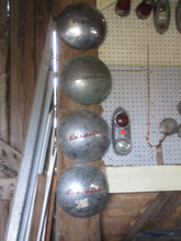 Load image into Gallery viewer, used 1946 1947 1948 Chrysler hubcaps set of 4 46 47 48 MOPAR Shipping include