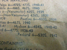 Charger l'image dans la galerie, Carter 639A Graham Paige Oldsmobile Pontiac Nash Hudson Packard  39 40 41 42