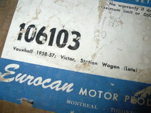 Charger l'image dans la galerie, NORS brake lining shoe set Vauxhall 1957 1958 57 58 106103