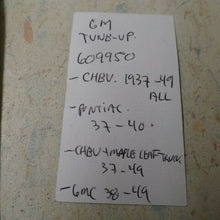 Charger l'image dans la galerie, Chevrolet Pontiac GMC Maple Leaf tuneup kit 609950 37 38 39 40 41 42 46 47 48 49