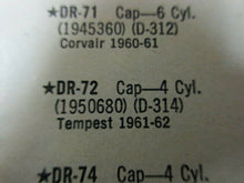Charger l'image dans la galerie, D-314 1950680 Delco Remy 4cyl distributor cap 1961 1962 Pontiac Tempest 61 62 SHIPPING INCLUDE