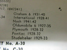 Charger l'image dans la galerie, Chevrolet Chrysler Desoto Dodge Plymouth GMC 27 28 29 30 31 32 33 34 35 Contact