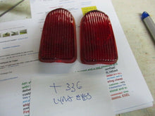 Charger l'image dans la galerie, NEVER USED NORS GM PAIR GLASS Chevrolet 1949 tail lamp lens 49 Lynx Eye T-336