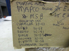 Load image into Gallery viewer, NORS MS8 Chrysler Cord Desoto Dodge Packard Plymouth Studebaker 35 36 37 38 39 40 41 starter brush set