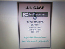 Charger l'image dans la galerie, CD PDF Case tractor shop manual 430 440 470 530 540 570 630 640