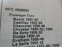 Charger l'image dans la galerie, Buick Cadillac Lasalle Chrysler DeSoto Dodge Plymouth Studebaker 30 31 32 33 34