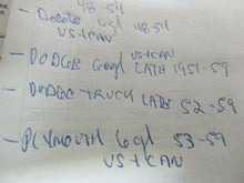 Charger l'image dans la galerie, Chrysler DeSoto Dodge Plymouth main bearing 48 49 50 51 52 53 54 55 56 57 58 59