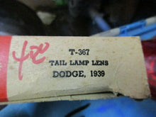 Load image into Gallery viewer, NORS Mopar glass Dodge 1939 tail lamp lens 39 Lynx Eye shipping include