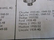 Charger l'image dans la galerie, Chrysler DeSoto Dodge Plymouth Ford Nash 37 38 39 40 41 42 46 47 48 49 50 51 52