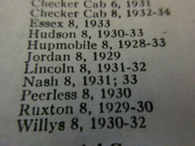 Charger l'image dans la galerie, #5079 28 29 30 31 32 33 34 Checker Essex Hudson Hupmobile Jordan Lincoln Nash