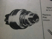 Charger l'image dans la galerie, NORS Ignition swicth (without lock and key)  truck Ford Lincoln Mercury Tbird 52 53 54 55 56 57 58 59 60 - 66  Shipping include
