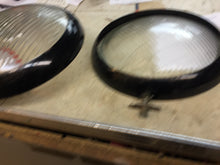 Load image into Gallery viewer, NORS Ford 1935 pass / 35-39 truck  Set of headlamp glass lens + door bezel  PAIR   SHIPPING INCLUDE

