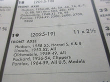 Charger l'image dans la galerie, NORS Front Brake shoe set  1949 50 51 52 53 54 55 56 57 58 59 Hudson Lincoln Olds Packard 2025-19 11 x 21/2  SHIPPING INCLUDE
