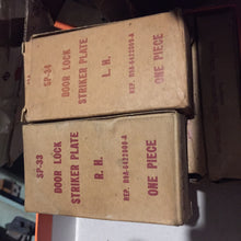 Load image into Gallery viewer, Fomoco front rear door striker R &amp; L set B9A/COAB - 6422008-A &amp; 9-A Ford TBird Mercury Edsel 59 60 61 62  Shipping include
