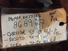 Charger l'image dans la galerie, Mopar water pump 868927 Dodge Chrysler DeSoto 6 cyl 1940 41 42 46 47 48 49 50 Shipping include
