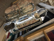 Charger l'image dans la galerie, original good used 1957 Cadillac cluster gauges chrome bezel  &amp; 1958 except for clock bezel  57 58  Shipping include
