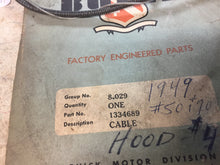 Charger l'image dans la galerie, PAIR NOS GM  1334689  Hood Release Cables Buick 1949   55$ SHIPPING INCLUDE
