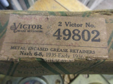 Charger l'image dans la galerie, nors Pair Victor 49802 oil seal  replace 47565/29685A  NASH &amp; Lafayette 1935 1936 rear  wheel OUTER Shipping include

