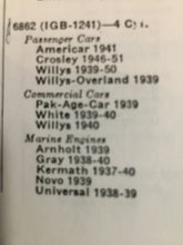 Load image into Gallery viewer, 6862 NORS Repl IGB-1241 4 cyl. distributor cap Americar Crosley Willys Willys-Overland 39 40 41  46 47 48 49 50 51  45$ shipping include
