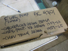 Charger l'image dans la galerie, NOS AC 4701 Fuel pump single 283 v8 eng. Checker Cab, Chevrolet Pontiac Chev, truck 1959 - 69  Shipping include
