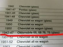 Charger l'image dans la galerie, oem NORS tail lamp glass 1942 1946 1947 Oldsmobile model 66 68 76 78  42 46 47
