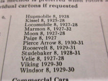 Charger l&#39;image dans la galerie, Apperson Auburn Gardner Kissel Marmon Stutz Studebaker 25 26 27 28 29 30 31
