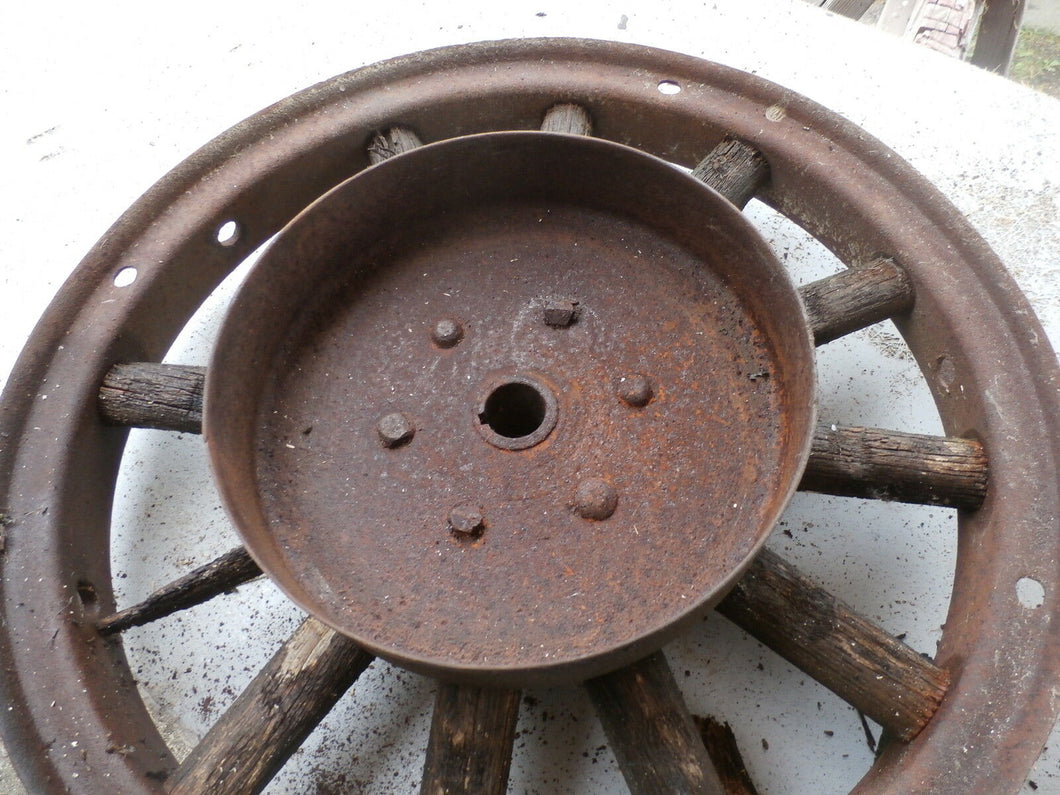 antique wood wheel 20's 30's rear drum brake 11 x 21/2inch  GM Mopar Nash Stude