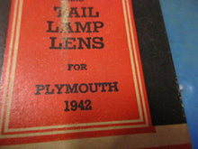 Charger l'image dans la galerie, NORS Mopar Plymouth 1942 tail lamp lense 42 Lynx Eye T-367
