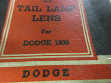 Load image into Gallery viewer, NORS Mopar glass Dodge 1939 tail lamp lens 39  Lynx Eye   shipping include
