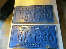 Charger l&#39;image dans la galerie, 1973 Canada vintage collectible Ontario license plate  73 Pair
