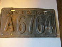 Charger l&#39;image dans la galerie, 1950 Canada vintage collectible Ontario license plate 50
