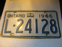 Charger l&#39;image dans la galerie, 1966 Canada vintage collectible Ontario license plate 66 L
