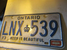 Charger l&#39;image dans la galerie, 1973 Canada vintage collectible Ontario license plate  73 Pair
