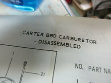Charger l&#39;image dans la galerie, A174C Carter BBD 2bbl Carburetor rebuilt kit DeSoto Dodge Plymouth 8cyl  55 56
