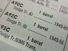 Charger l&#39;image dans la galerie, A92C carburetor rebuilt kit Dodge truck  49 50 51 52 53 54 55 56
