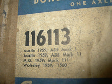 Charger l'image dans la galerie, NORS brake lining shoe set Austin M.G. Wolseley 1959 59 116113
