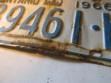 Charger l&#39;image dans la galerie, 1966 Canada vintage collectible Ontario license plate 66 K
