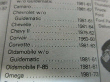 Charger l&#39;image dans la galerie, Chevrolet Pontiac Buick Olds Cadillac Jeep 61 62 63 64 65 66 67 68 69 70 71  83
