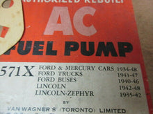 Charger l&#39;image dans la galerie, AC Fuel pump Ford Mercury Lincoln Zephyr truck 34 35 36 37 38 39 40 41 42 47 48
