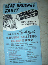 Charger l&#39;image dans la galerie, Allen Nos generator brush compound Automobilia man cave garage 50&#39;s 60&#39; 70&#39;s
