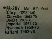 Charger l&#39;image dans la galerie, 2098244 Plymouth Dodge Chrysler contact set  59 60 61 62 63 64 65 66 67 68 69 70
